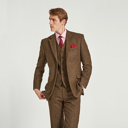 lightweight tweed suit