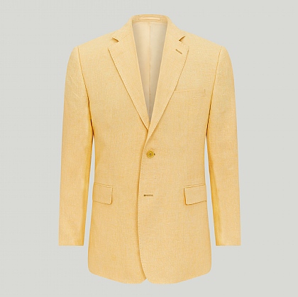 Yellow Pure Linen Jacket