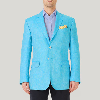 Aqua 100% Linen Jacket
