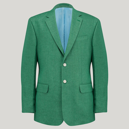 Green 100% Linen Jacket