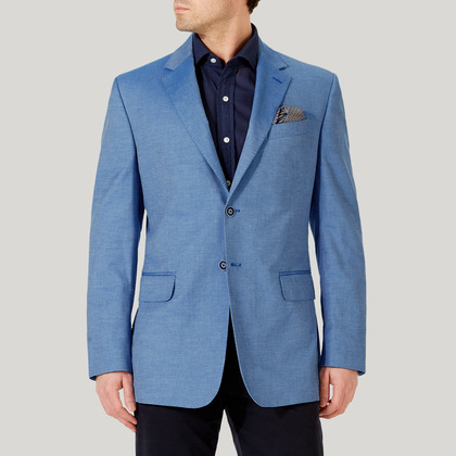 Blue Monaco Unstructured Jacket