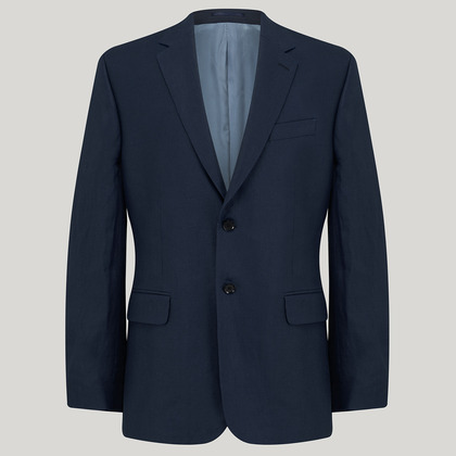 Navy Mix and Match Linen Jacket