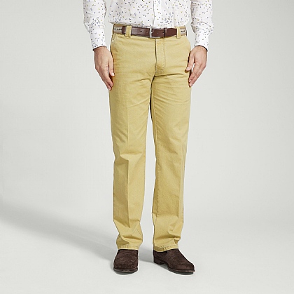 Mustard Meyer Cotton Classic Trouser
