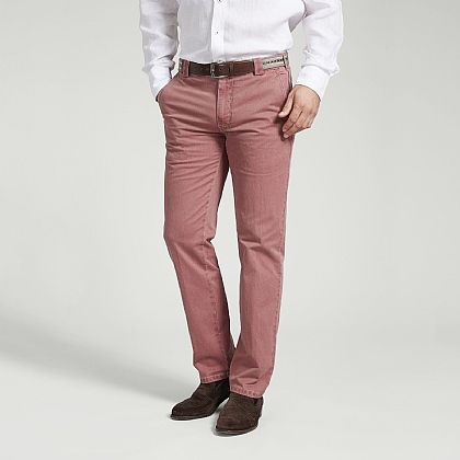 Pink Cotton Classic Trouser