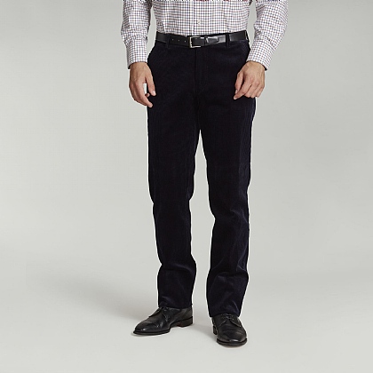 Navy English Cord Trouser