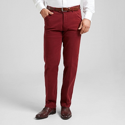 Red Meyer Cotton Trousers
