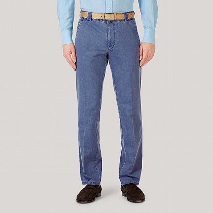 Sky Cotton Classic Fit Trousers
