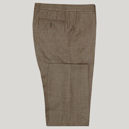 Brown Mix and Match Cotton Trouser