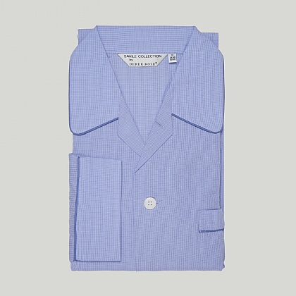 Blue Small Gingham Pyjama
