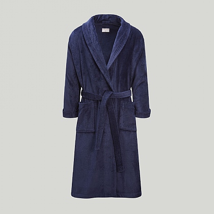 Navy Towelling Robe