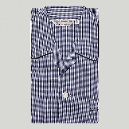 Navy Check Cotton Pyjama