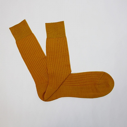 Bright Gold Wool Sock