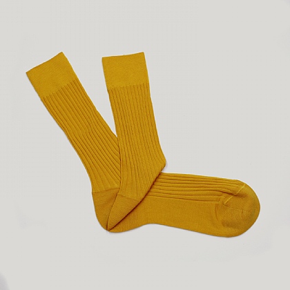 Bright Gold Wool Sock