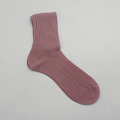 Dusky Pink Cotton Sock