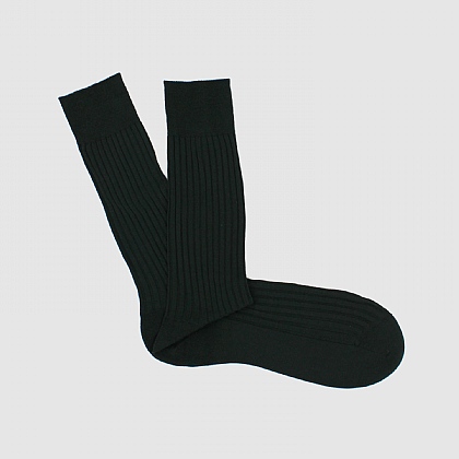 Dark Green Cotton Sock
