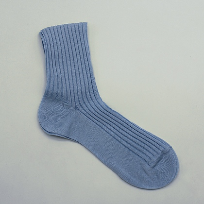 Sky Blue Cotton Sock
