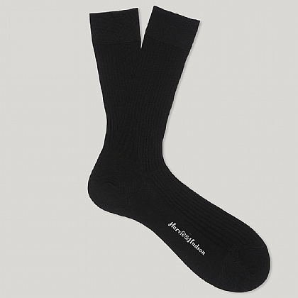 Black Short Cotton Socks