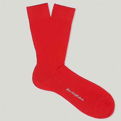 Red Short Cotton Socks