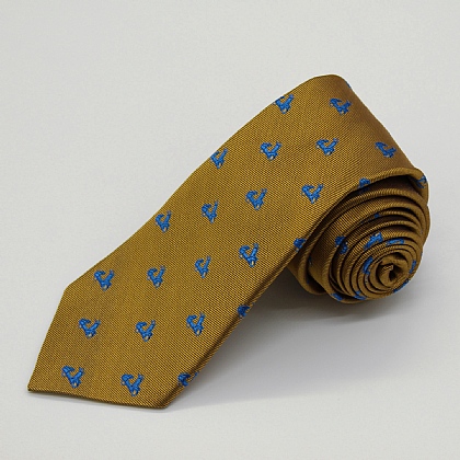 Gold Vespa Woven Silk Tie