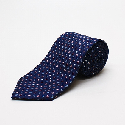 Mens Accessories Ties Harvie & Hudson Sky Blue Small Paisley Printed Silk Tie for Men 