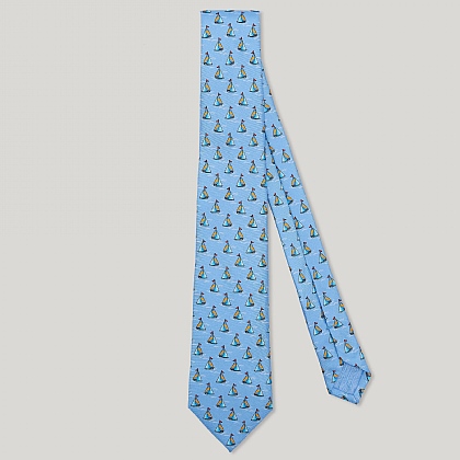 Sky Boat Italian Silk Tie