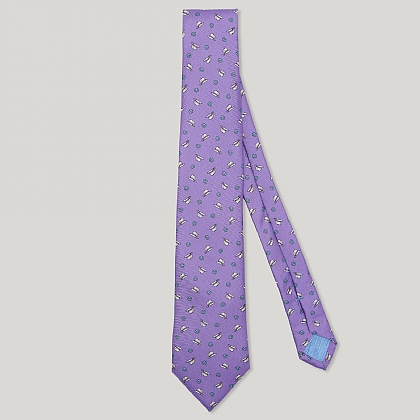 Purple Fedora Italian Silk Tie