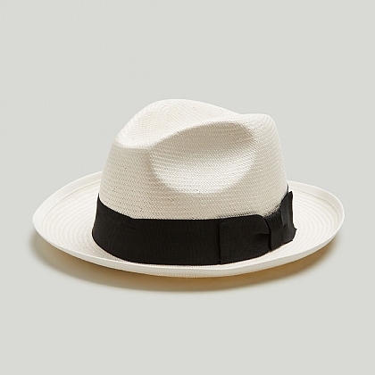 Natural Panama Hat Black Band