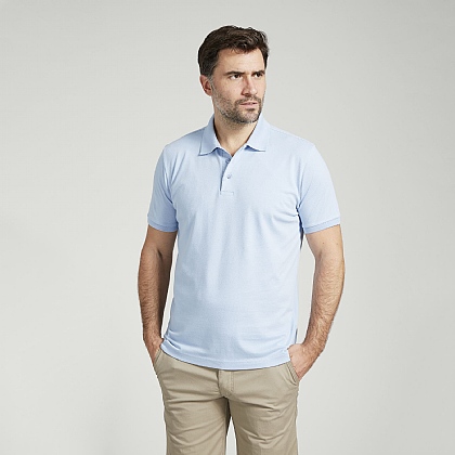 Sky Short Sleeve Cotton Polo