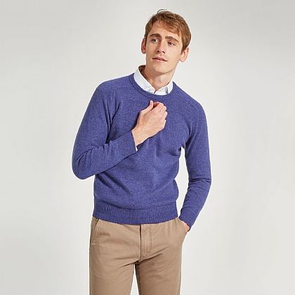 Plum Crew Neck Lamsbwool Jumper