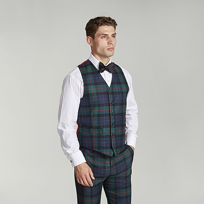 Green Tartan Waistcoat