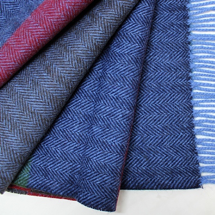 Multi Colour Block Stripe Wool Scarf