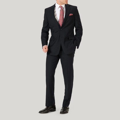 Grey Plain Pick n Pick Wool Suit